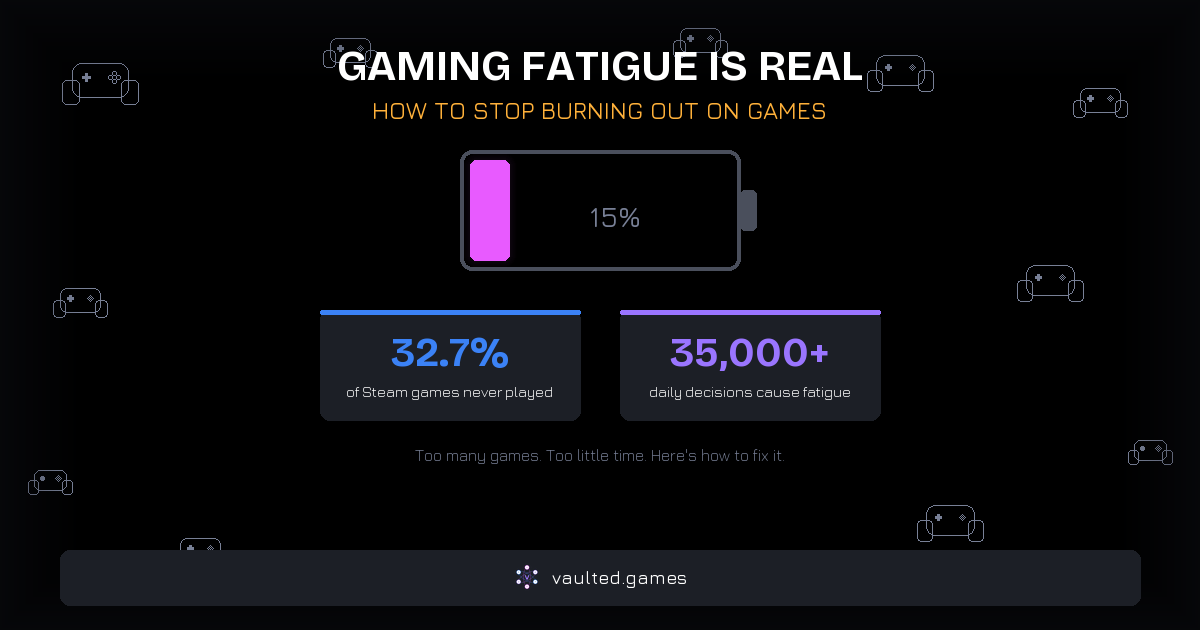Gaming Fatigue Is Real: How to Stop Burning Out on Games