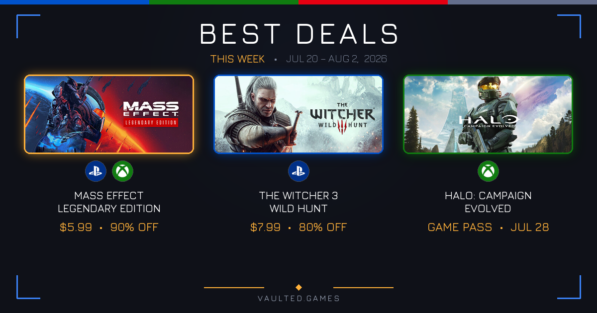 Best Game Deals This Week (July 20 - August 2, 2026)