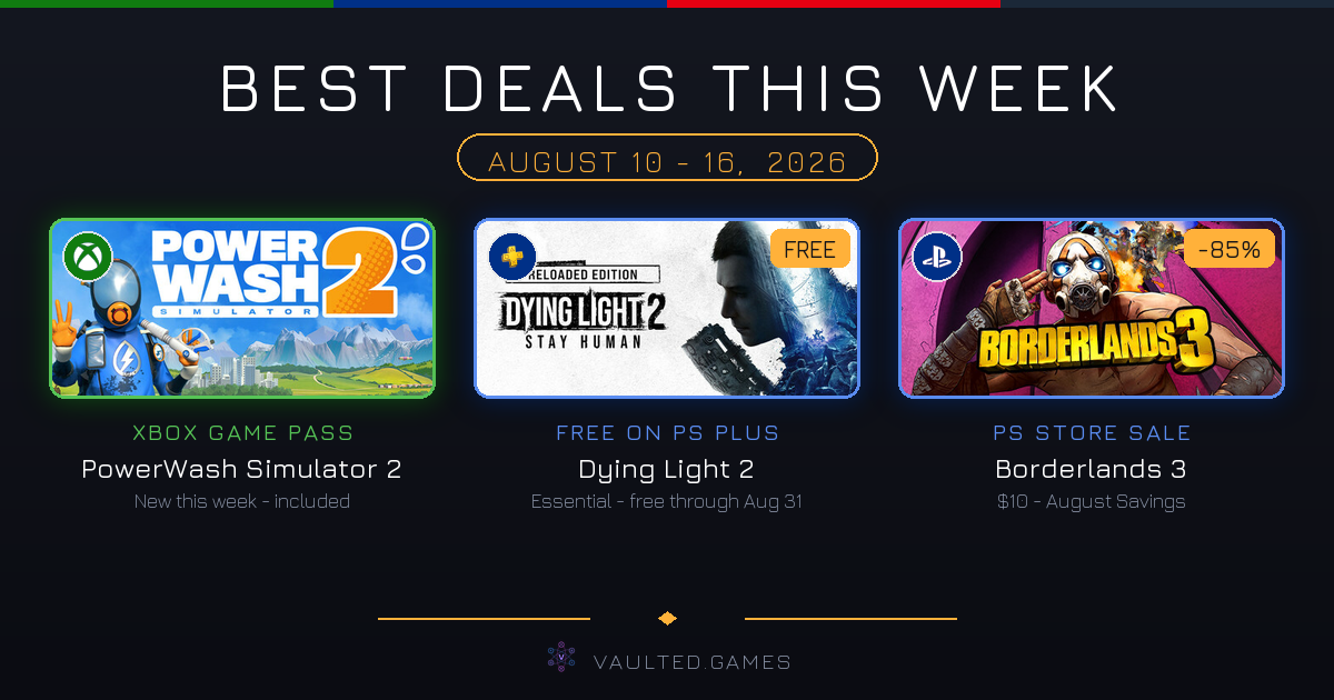 Best Game Deals This Week (August 10 - 16, 2026)