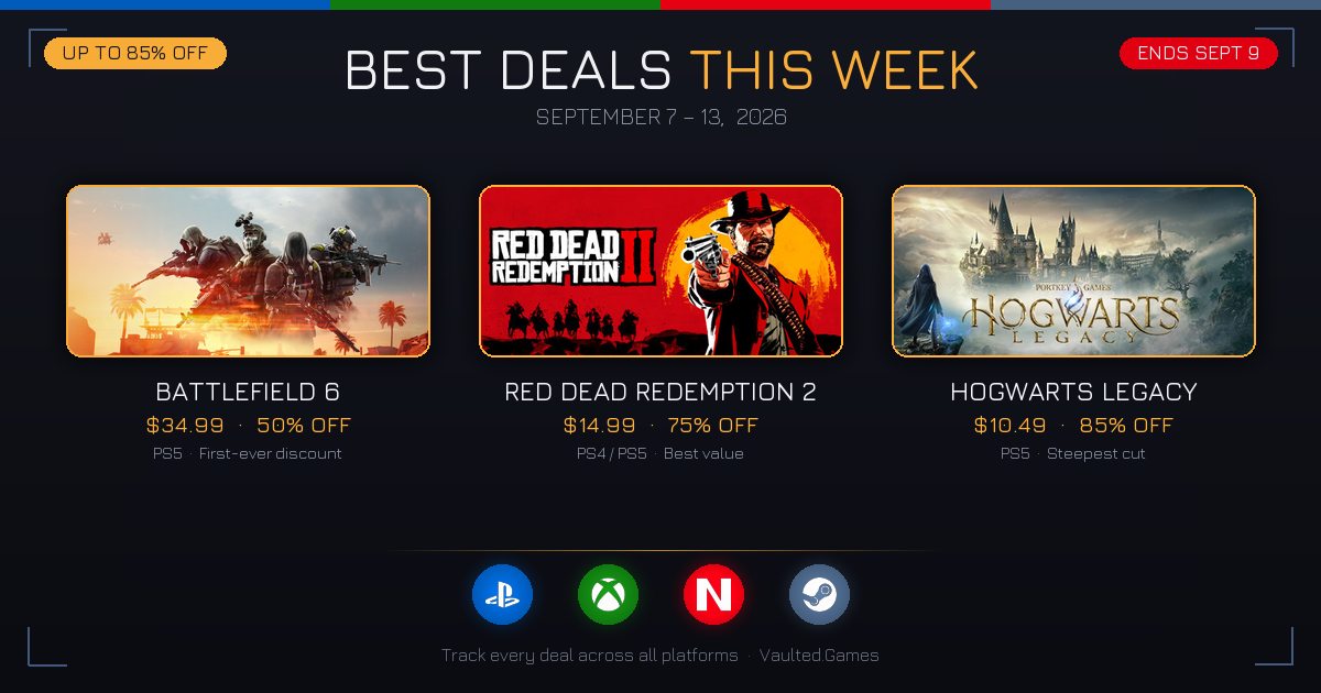 Best Game Deals This Week (September 7 - 13, 2026)
