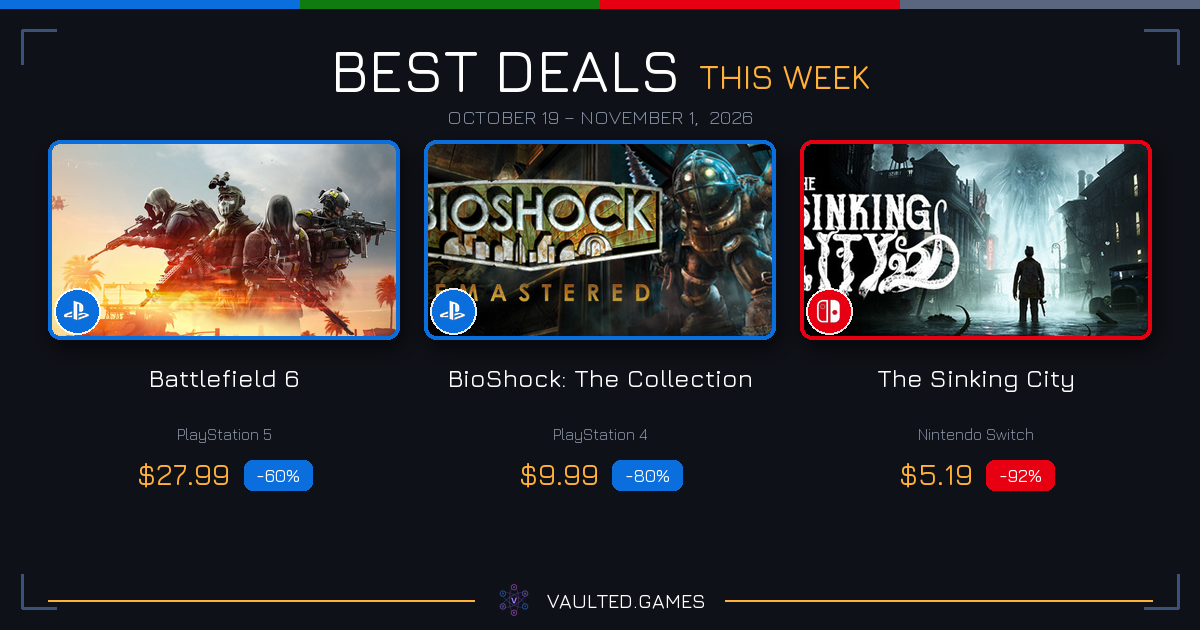 Best Game Deals This Week (October 19 - November 1, 2026)