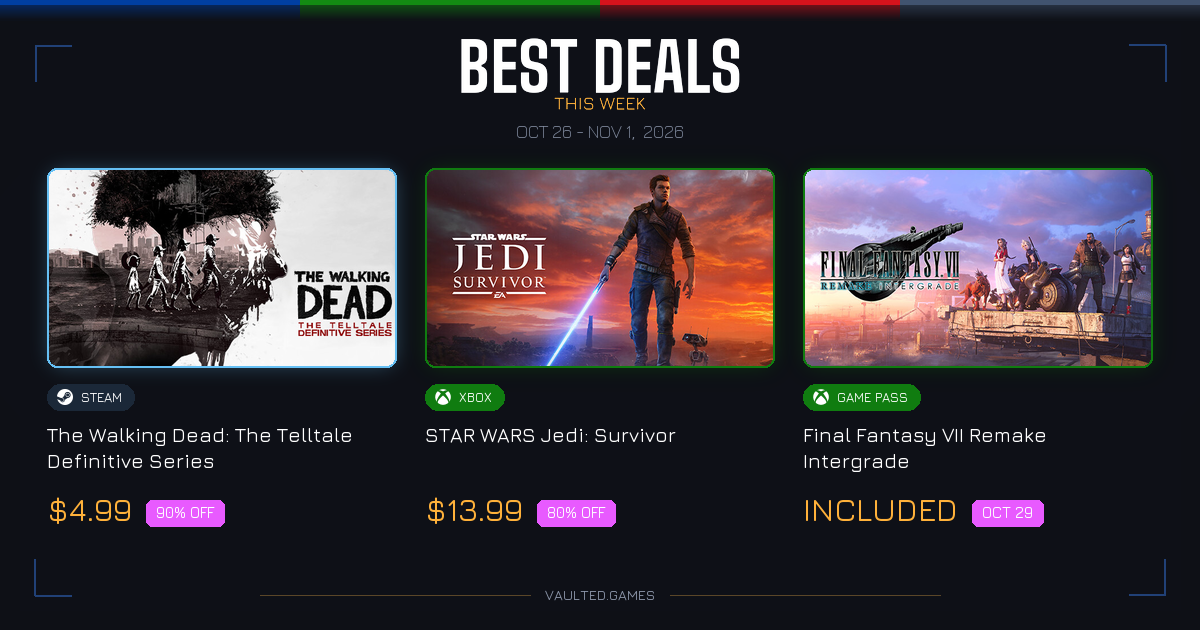 Best Game Deals This Week (October 26 - November 1, 2026)